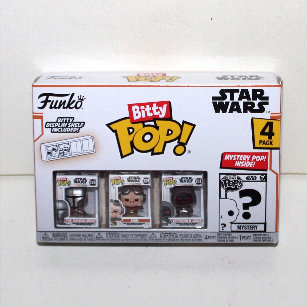 Funko Star Wars Bitty Pop! 4 pack figurine vinyl NEW Mandalorian Kuiil Jawa